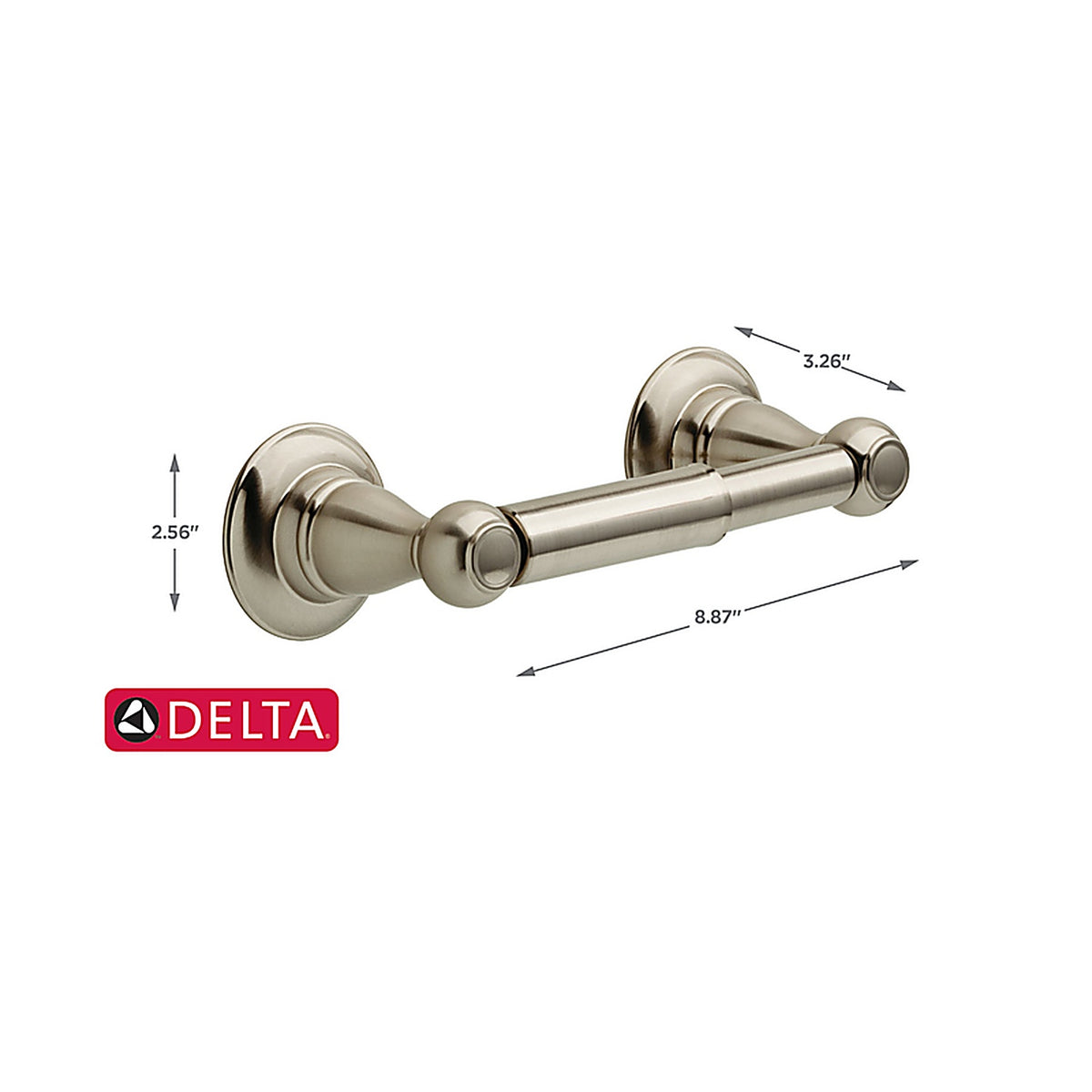 Delta 78450-BN1 Porter Brushed Nickel Silver Toilet Paper Holder