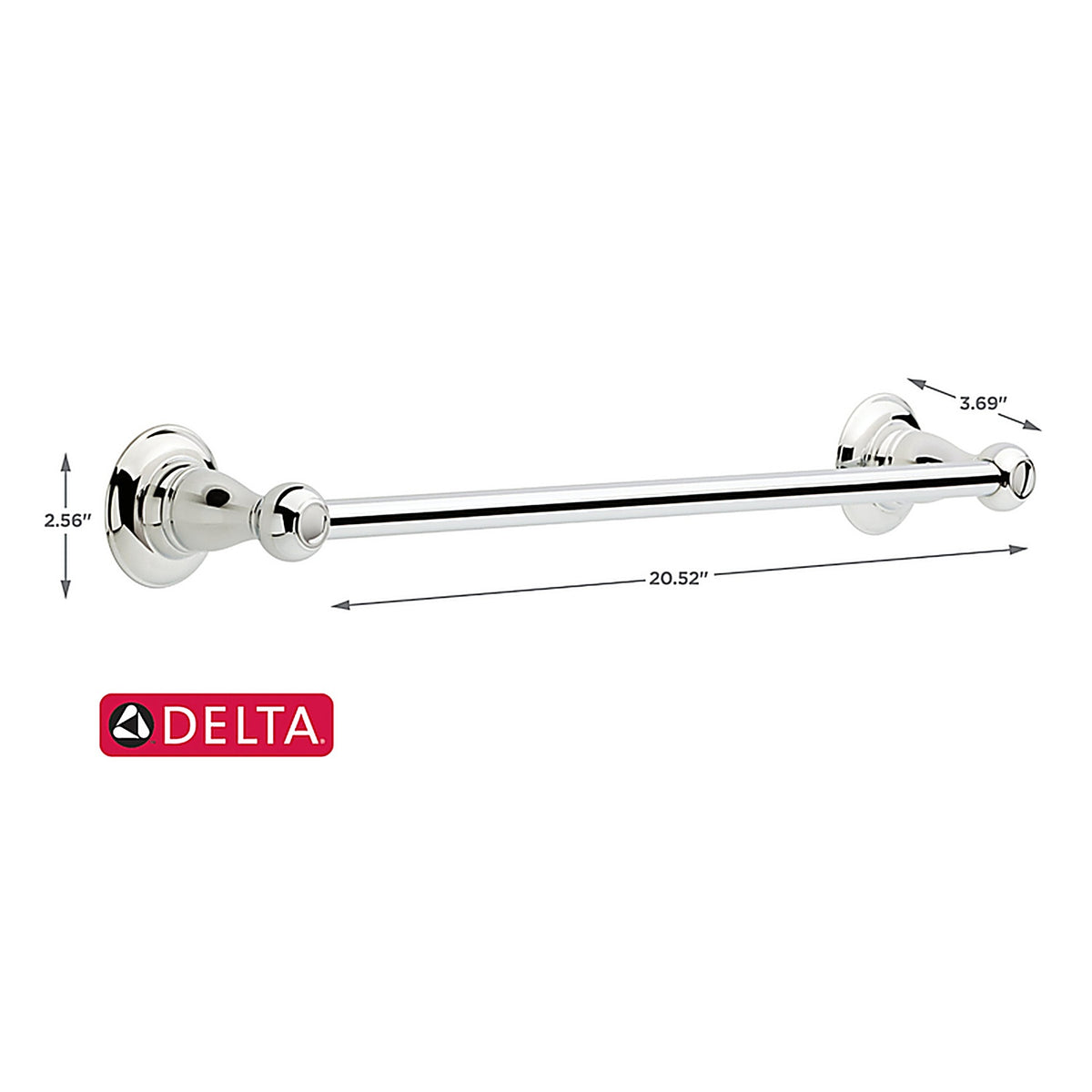 Delta 78418-PC Porter Chrome Towel Bar 18 in. L Die Cast Zinc