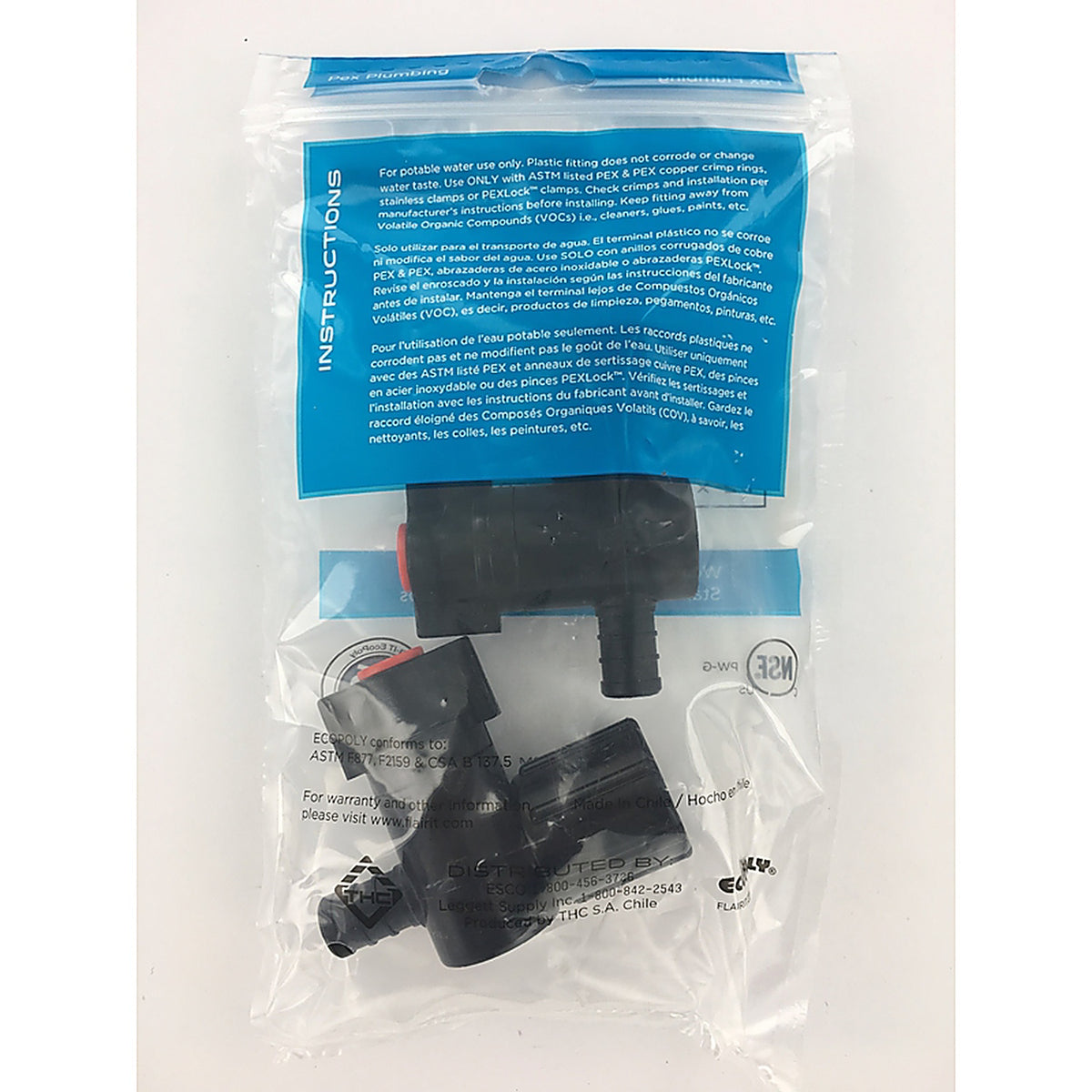 Flair-It 31891 Ecopoly 1/2 in. PEX Barb x 1/2 in. Dia. FPT Swivel Valve