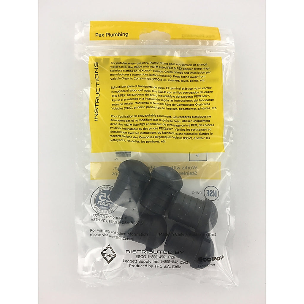 Flair-It - 32768 - Ecopoly 1 In. PEX Barb X 1 In. D PEX Plastic Plug
