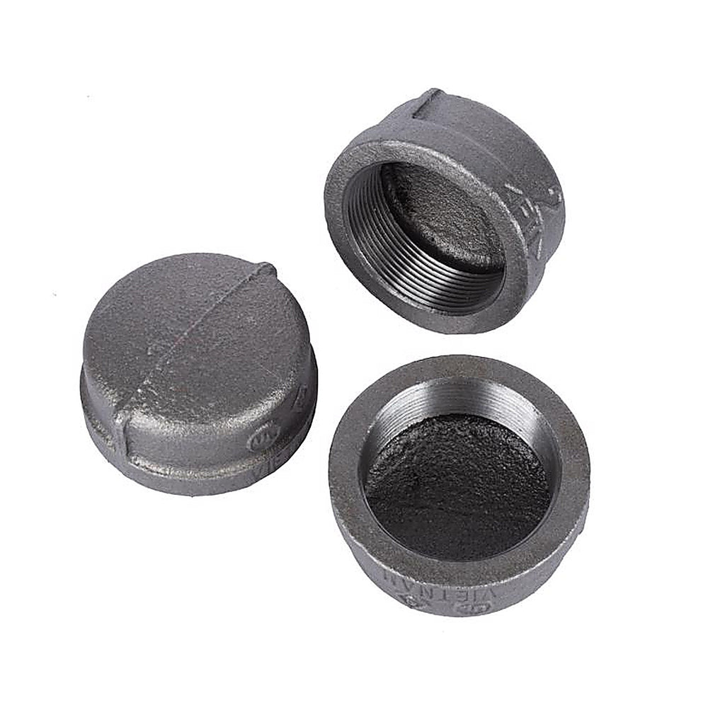 Mueller 521-411BC Southland 4 in. FPT Black Malleable Iron Cap