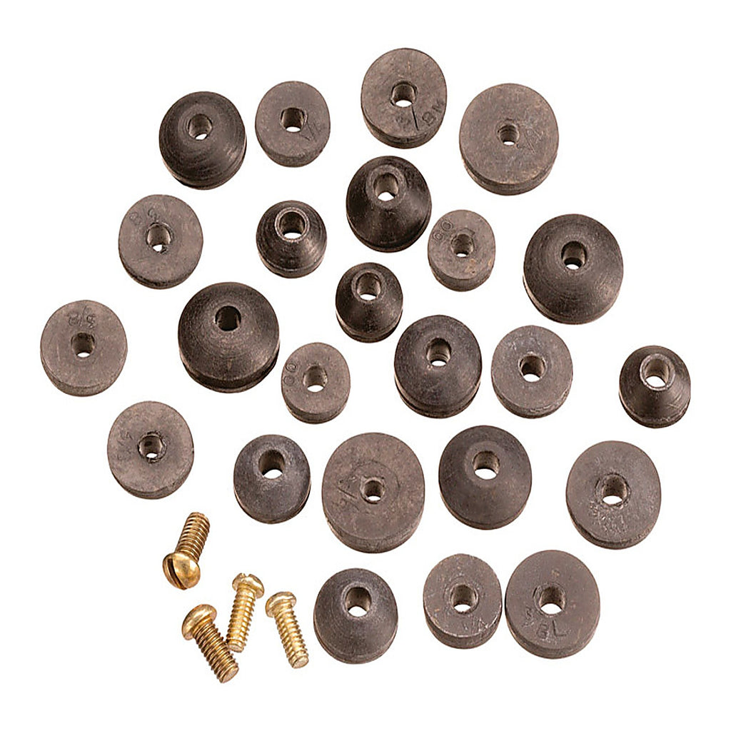 Plumb Pak PP805-21 Assorted in. Dia. Rubber Beveled Faucet Washer 24/Pack