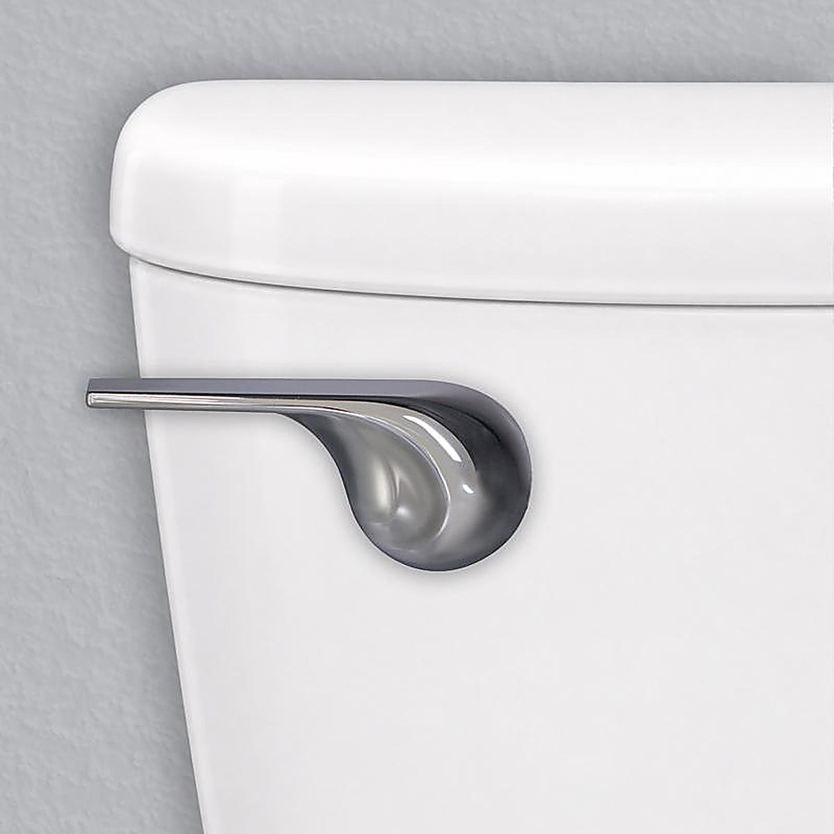 Korky 6052BP Strong Arm Tank Lever Black Chrome For Universal