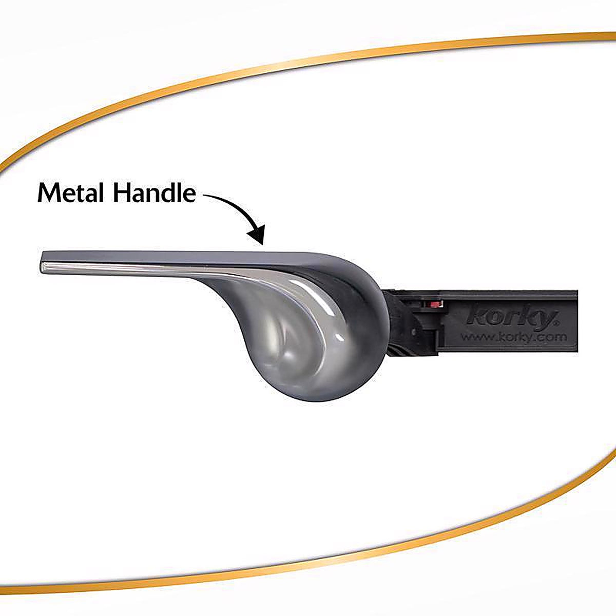 Korky 6052BP Strong Arm Tank Lever Black Chrome For Universal