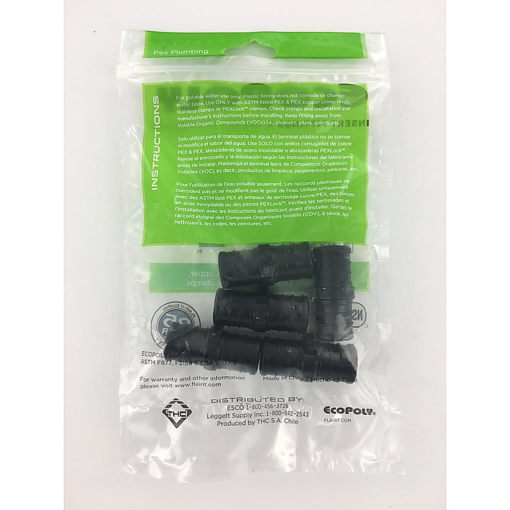 Flair-It 32846 Ecopoly 3/4 in. PEX Barb x 3/4 in. Dia. PEX Coupling