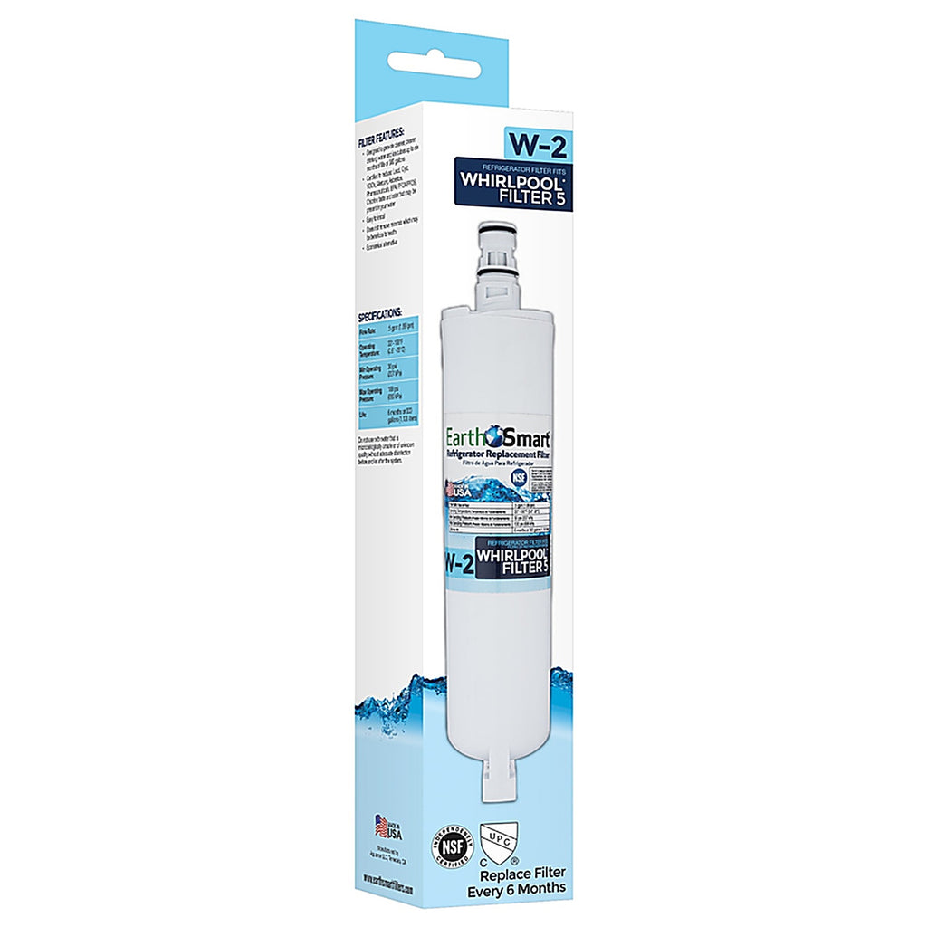 Earth Smart 102622 W-2 Refrigerator Replacement Filter For Whirlpool Filter 5