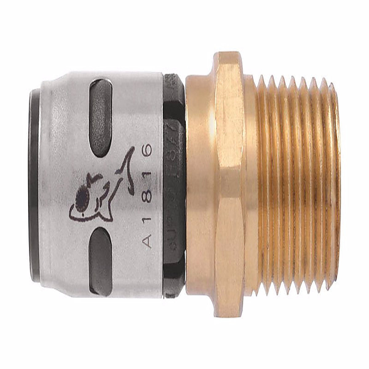 SharkBite K140A EvoPEX 1 in. Push x 1 in. Dia. MPT Brass Adapter