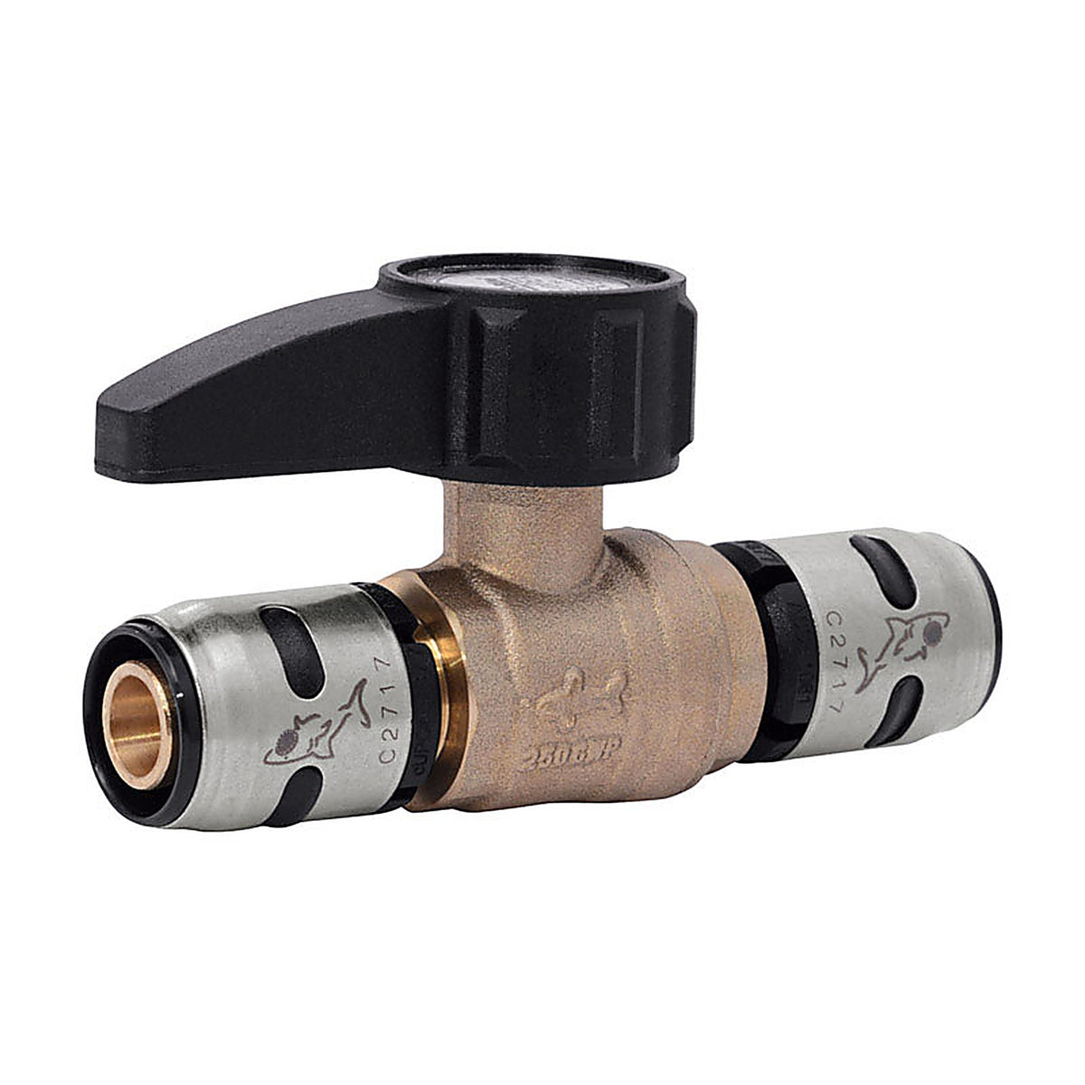 SharkBite K22222 EvoPEX 1/2 in. Push x 1/2 in. Dia. Push Brass Ball Valve