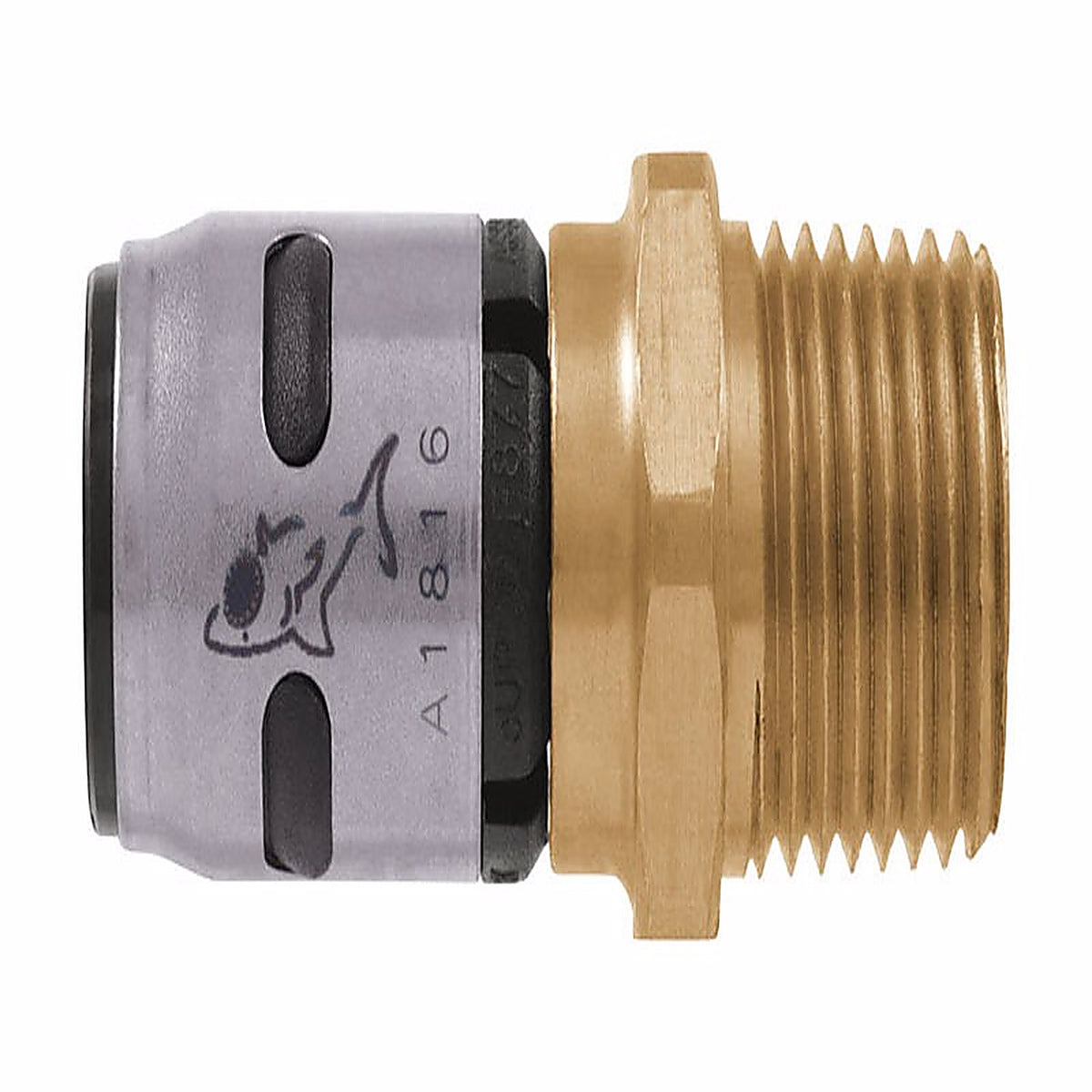 SharkBite K134A EvoPEX 3/4 in. Push x 3/4 in. Dia. MPT Plastic Adapter