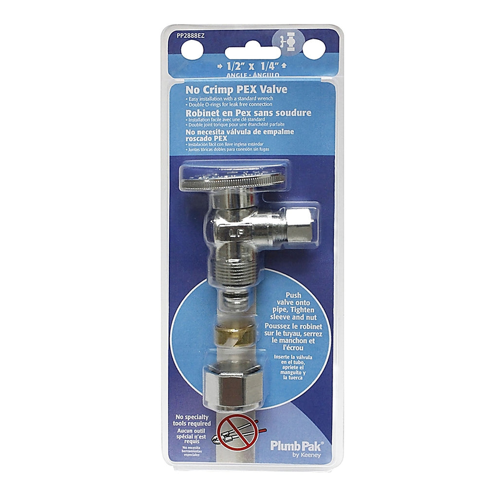 Plumb Pak PP2888EZ Compression Compression Brass Angle Valve