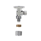 Plumb Pak PP2886EZ 1/2 in. Compression x 3/8 in. Compression Brass Angle Valve
