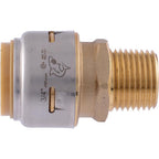 SharkBite U138LFA 3/4 in. Push x 1/2 in. Dia. MPT Brass Reducer Connector