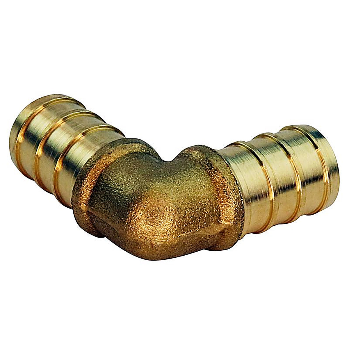 Apollo - APXE1240JR - Pro 1/2 In. PEX Barb in to X 1/2 In. D PEX Barb Brass 90 Degree Elbow