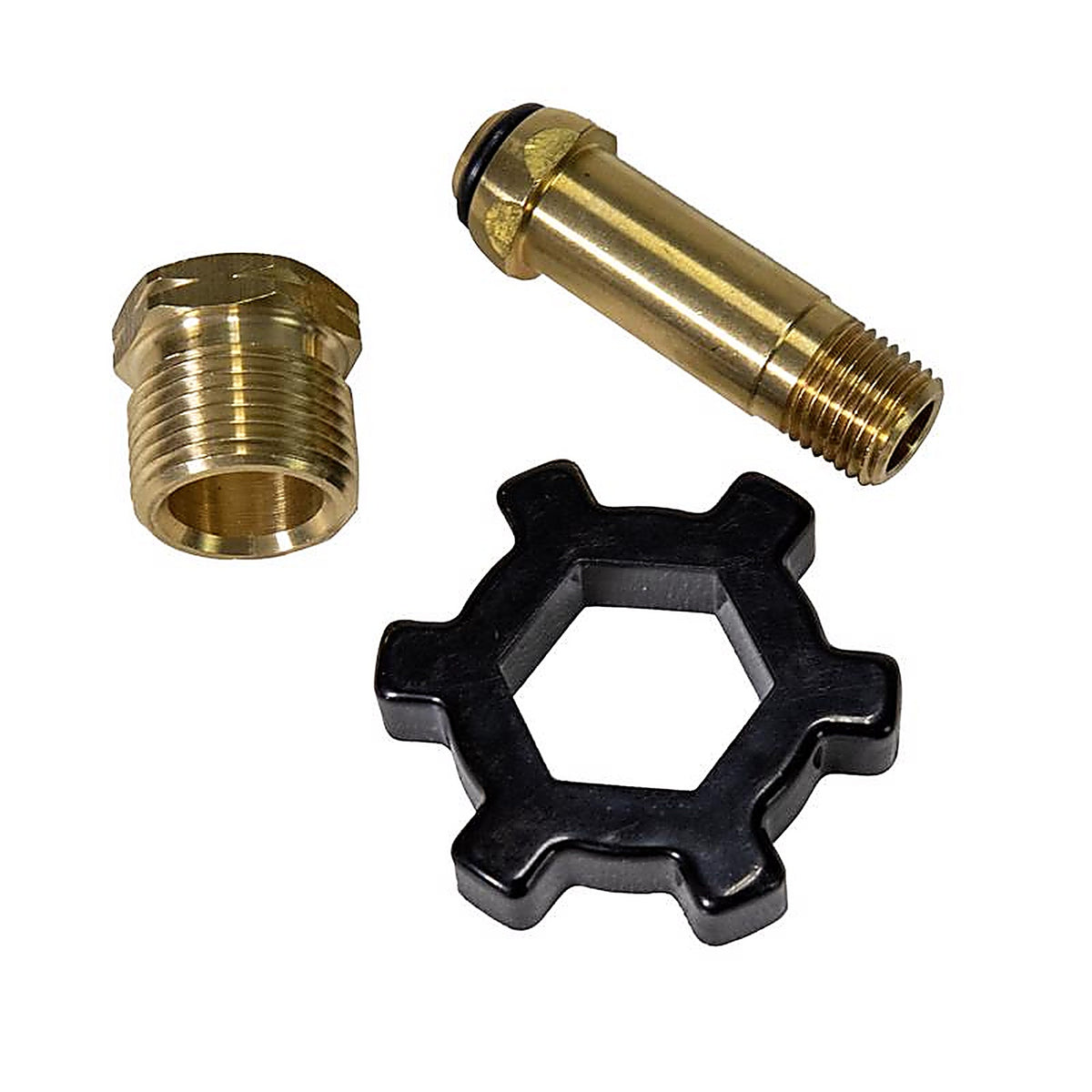 Mr. Heater F276139 1/4 in. Dia. x 1 in. Dia. Brass Restricted Flow Soft Nose P.O.L. Standard POL Fitting