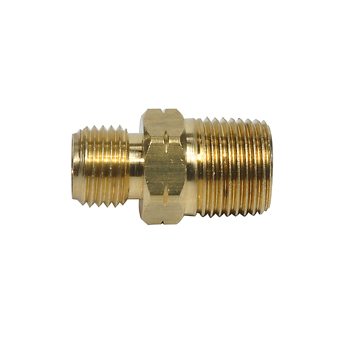 Mr. Heater F276153 3/8 in. Dia. x 9/16 in. Dia. Brass MPT X MPT Propane Fitting