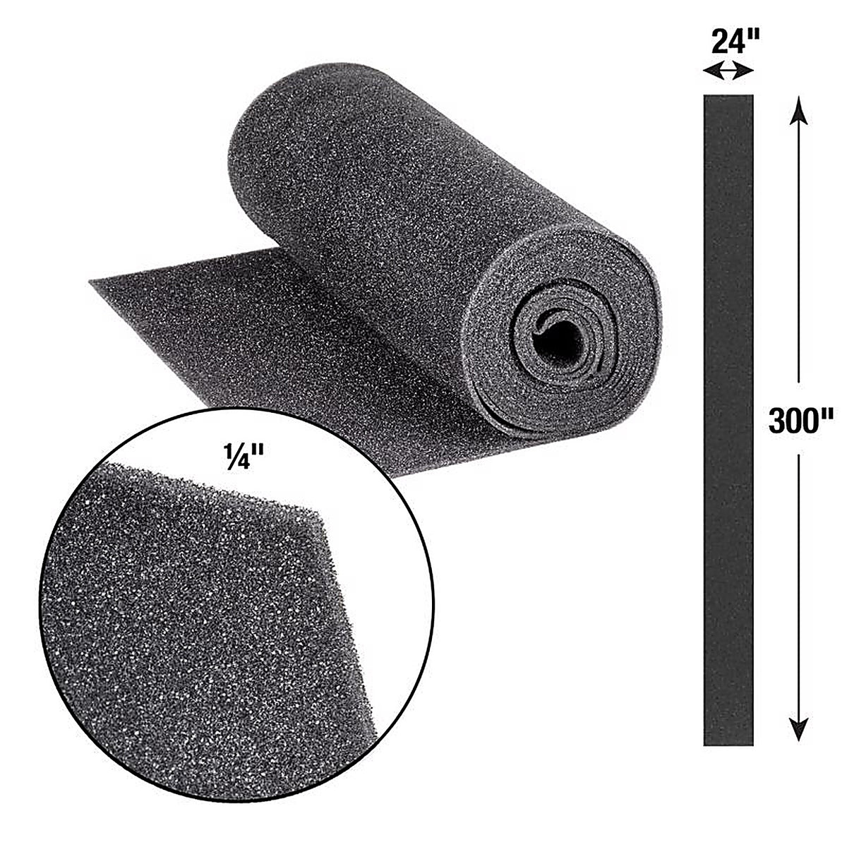 Flanders - FR52524 - 24 In. W X 300 In. H X 1 In. Polyester 4 MERV Air Conditioner Filter 1 Pack