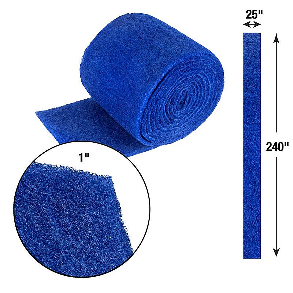 Flanders - PDR2520 - 25 In. W X 240 In. H X 1 In. Synthetic 1 MERV Air Conditioner Filter 1 Pack