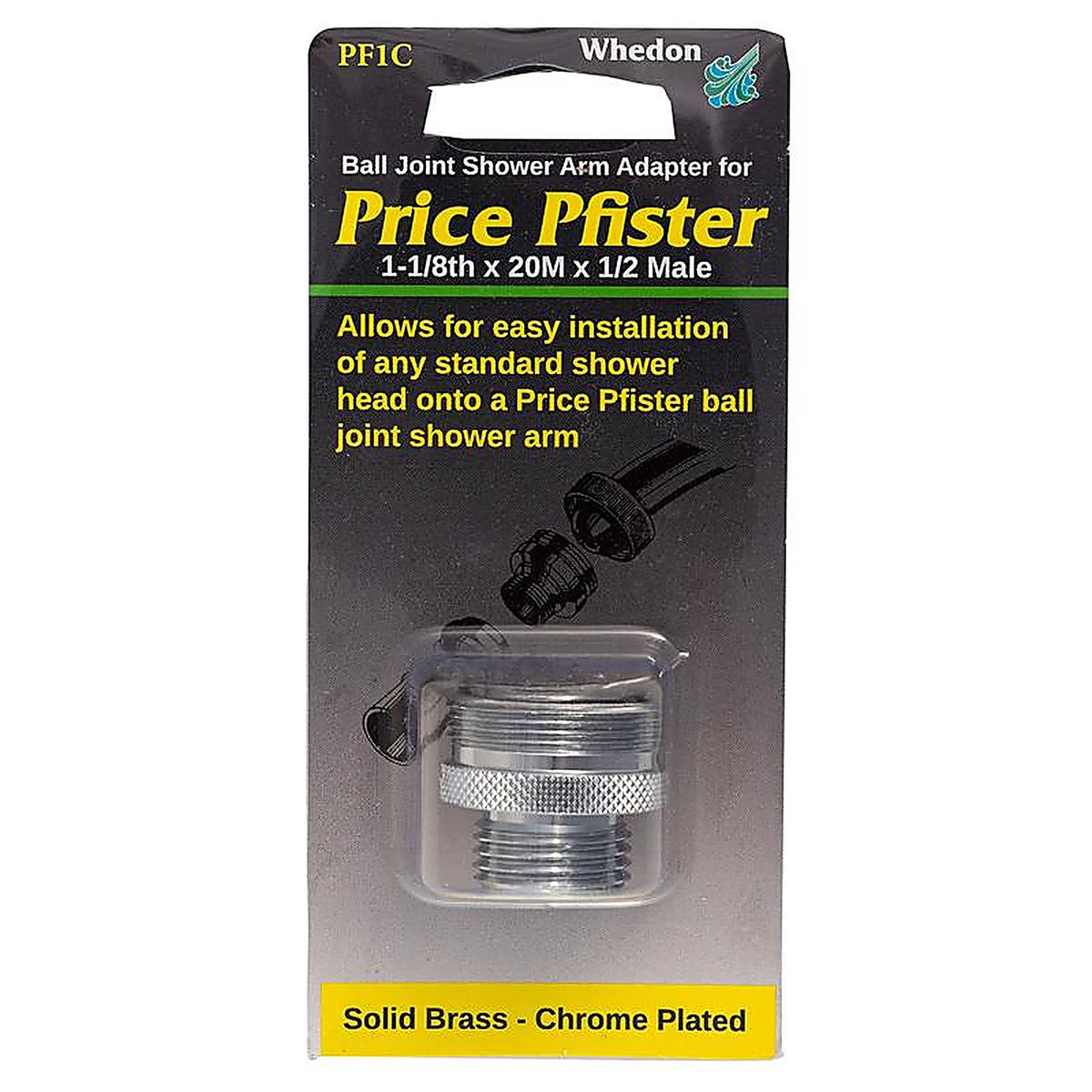 Whedon - PF1C - Pfister Chrome Brass 1-1/8 In. Shower Arm Adapter
