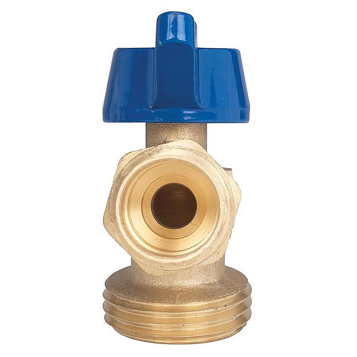 Homewerks VHBQTRC3 1/2 in. MIP X 3/4 in. MHT Brass Ball Valve Hose Bibb