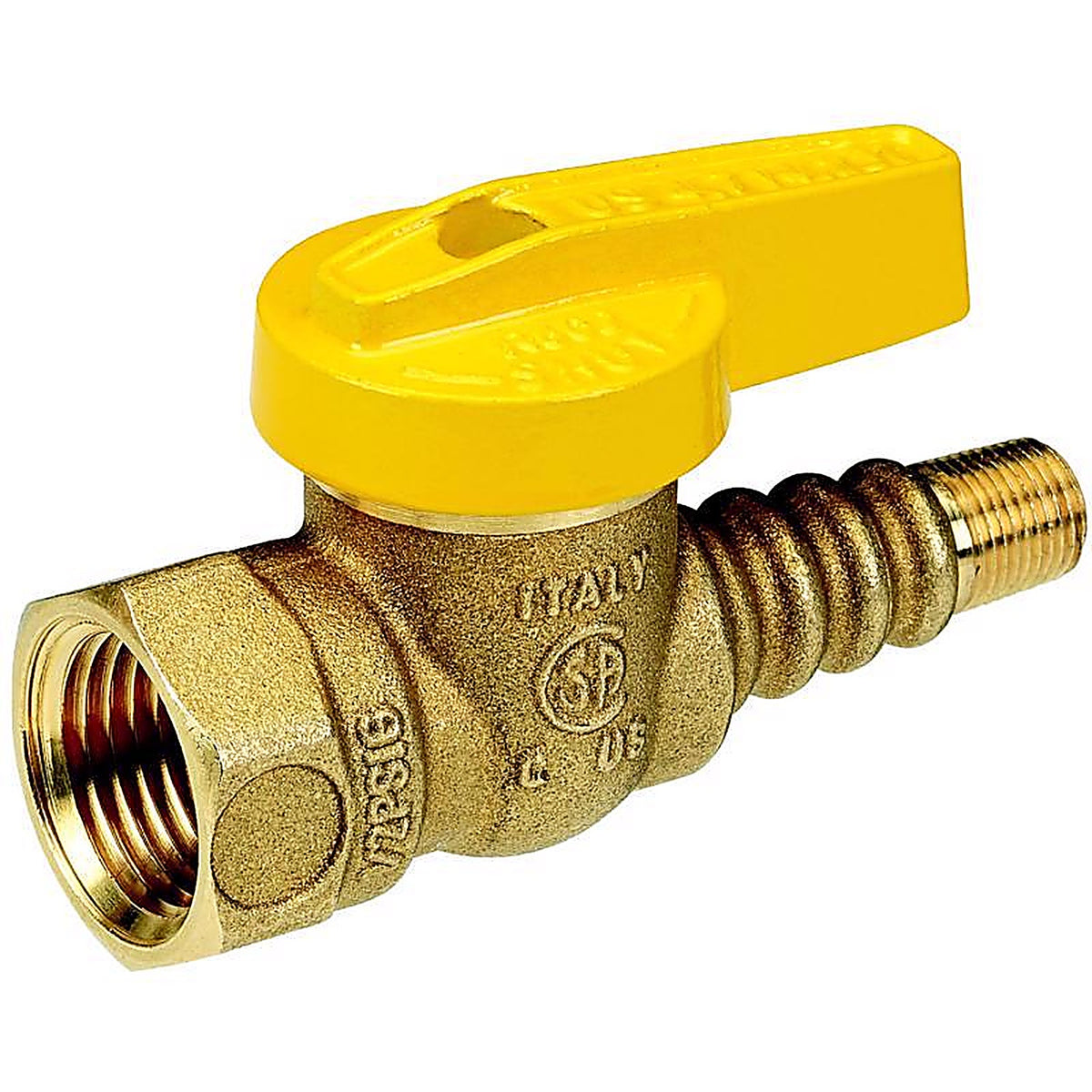 Homewerks - VGV1TXY3 - Texas Pattern 1/2 In. Brass Flare X Fip Ball Valve Quarter-Turn Lever for Gas