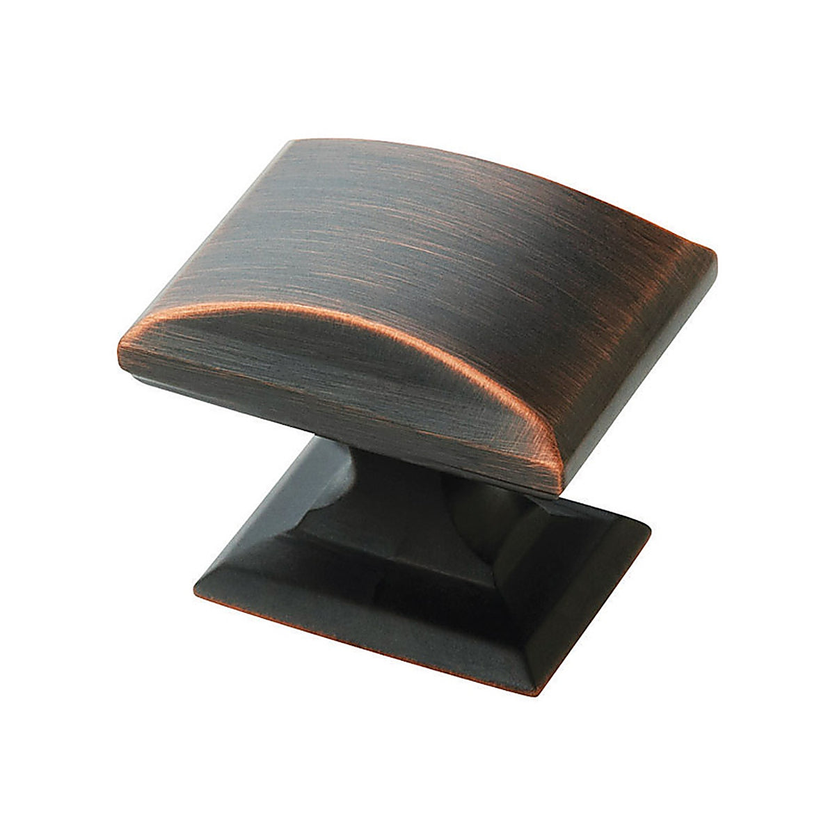Amerock - 5PK29340ORB - Candler Rectangle Cabinet Knob 1-1/4 In. D 1-1/8 In. Oil Rubbed Bronze 5 Pack