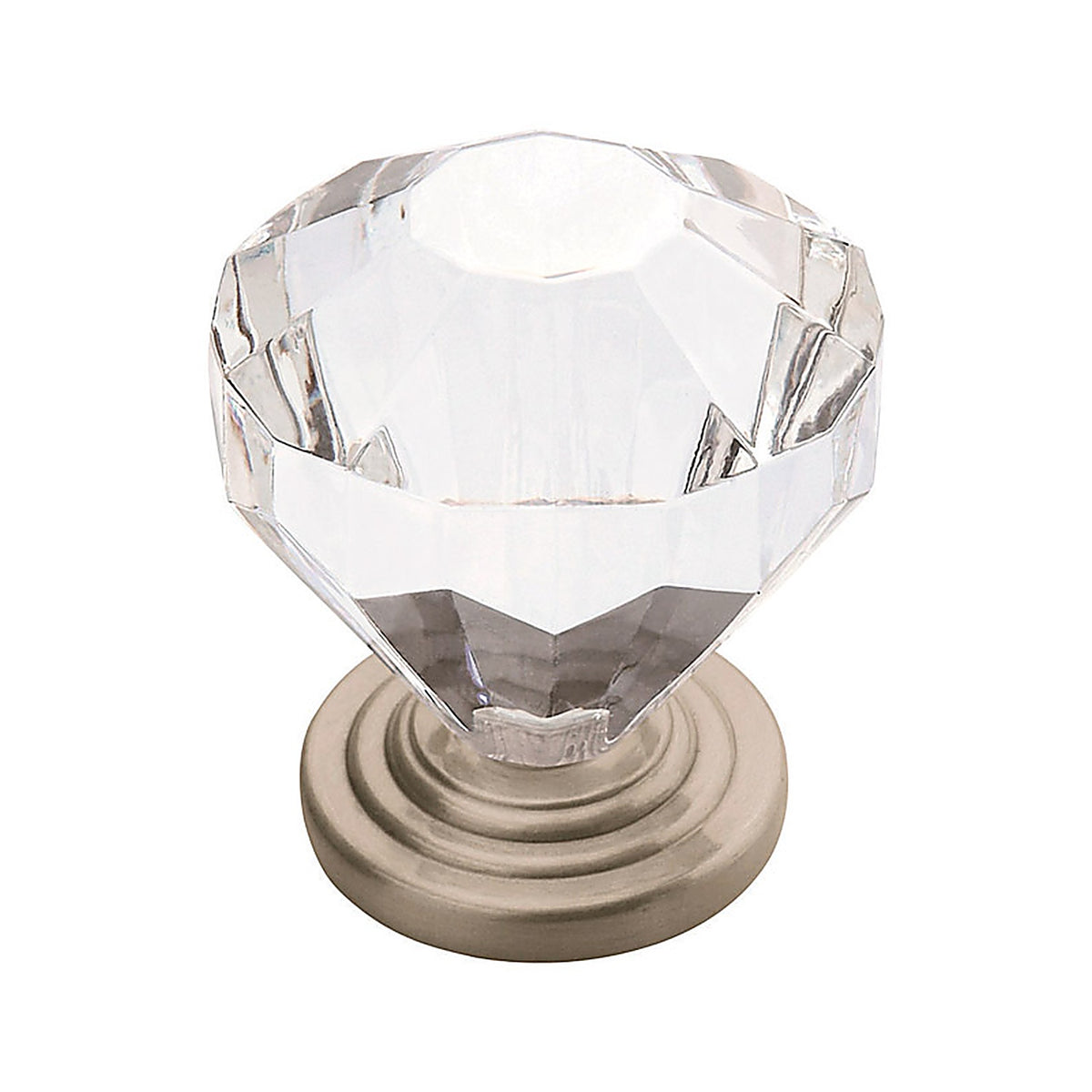 Amerock - 5PK14303G10 - Traditional Classics Round Furniture Knob 1-1/4 In. D 1-1/5 In. Satin Nickel 5 Pack