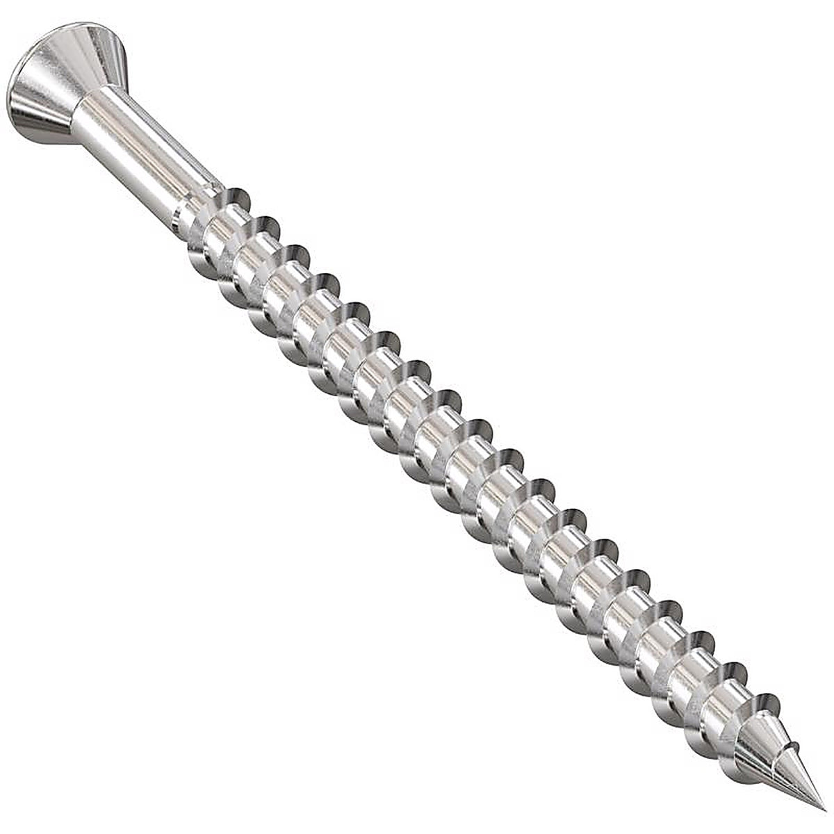 Quik Drive - SSDTH212S - No. 7 Sizes X 2.5 In. L Silver Square Trim Head Deck Screws 1000 Pack