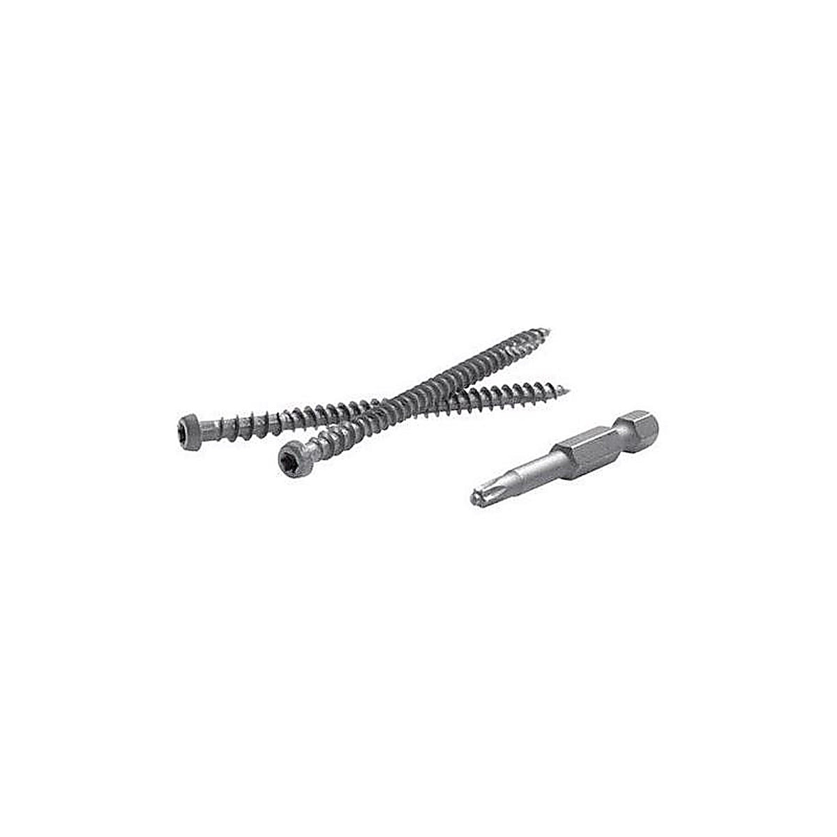 Fastenmaster - FMTR3-212-75TSG - Trapease No. 20 X 2-1/2 In. L Gravel Path Torx Ttap Star Head Composite Deck Screws 75