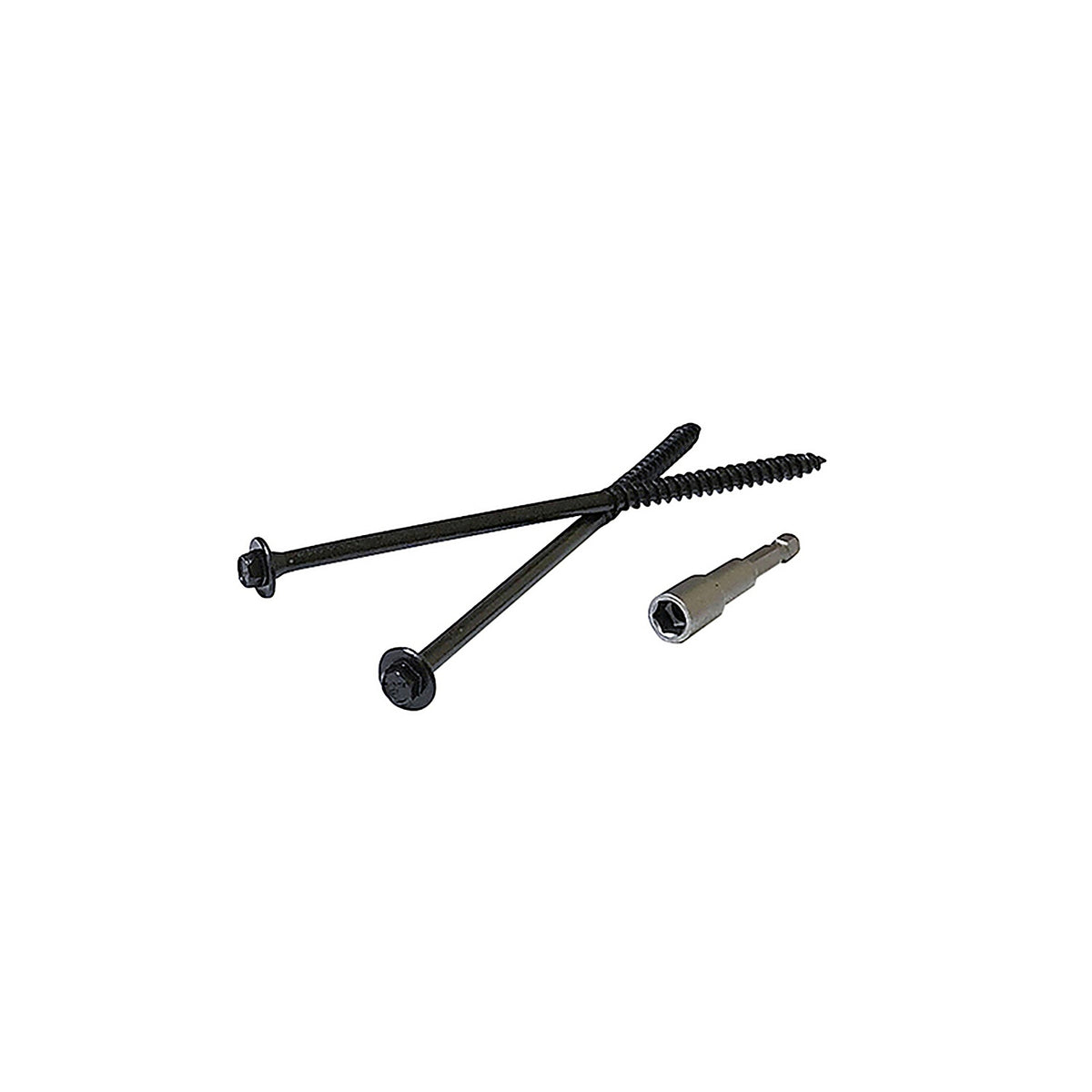 Fastenmaster - LHOG015 - Loghog 15 In. L HEX Black Wood Screws 150 Pack