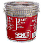Senco - 08F250Y - Duraspin No. 8 Sizes X 2-1/2 In. L Square Square Head Deck Screws 800 Pack