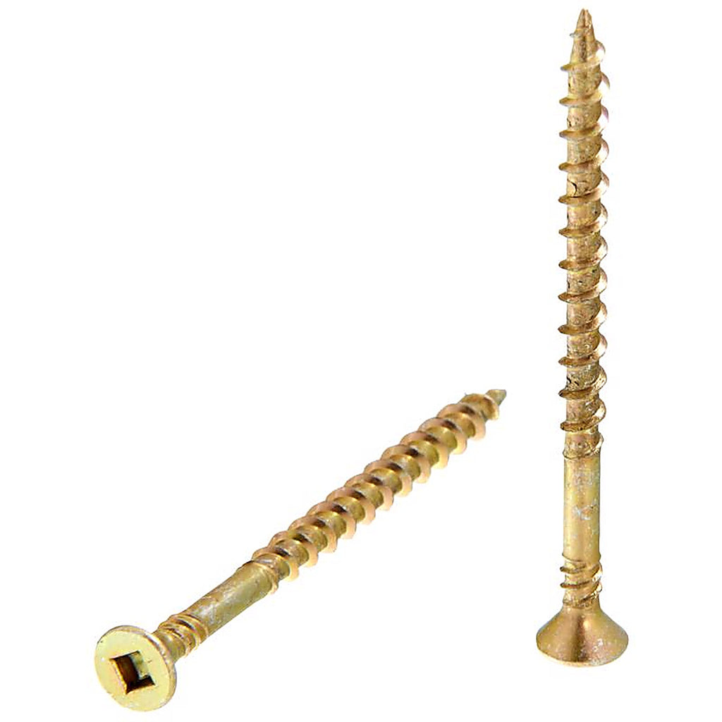 Senco - 08F250Y - Duraspin No. 8 Sizes X 2-1/2 In. L Square Square Head Deck Screws 800 Pack