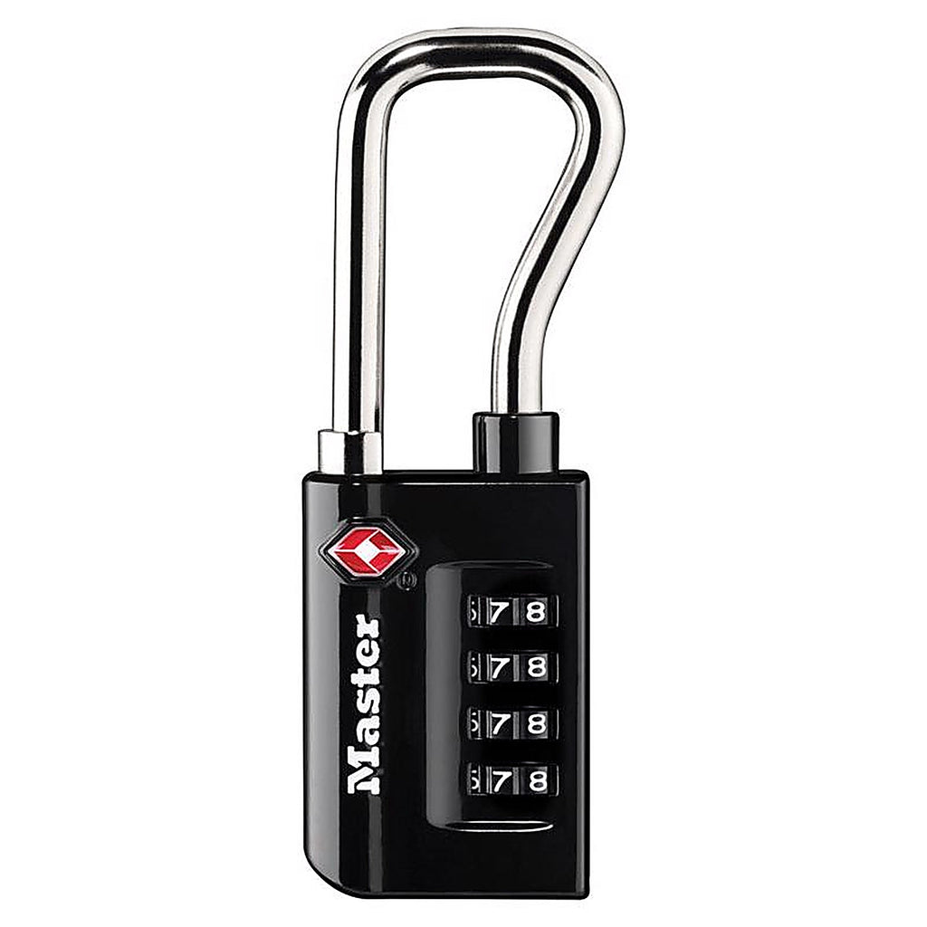 Master Lock - 4696D - 1-5/16 In. W Steel 4-Dial Combination Luggage Lock