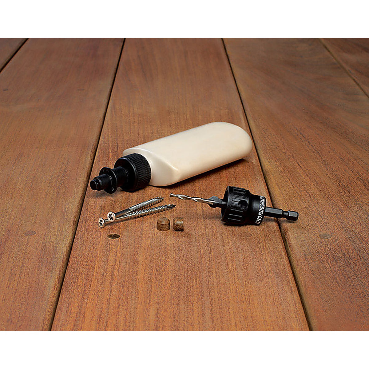 Starborn - PWS08185010 - Pro Plug No. 8 X 2-1/2 In. L Mahogany Star Flat Head Deck Screws and Plugs Kit 1 Pack