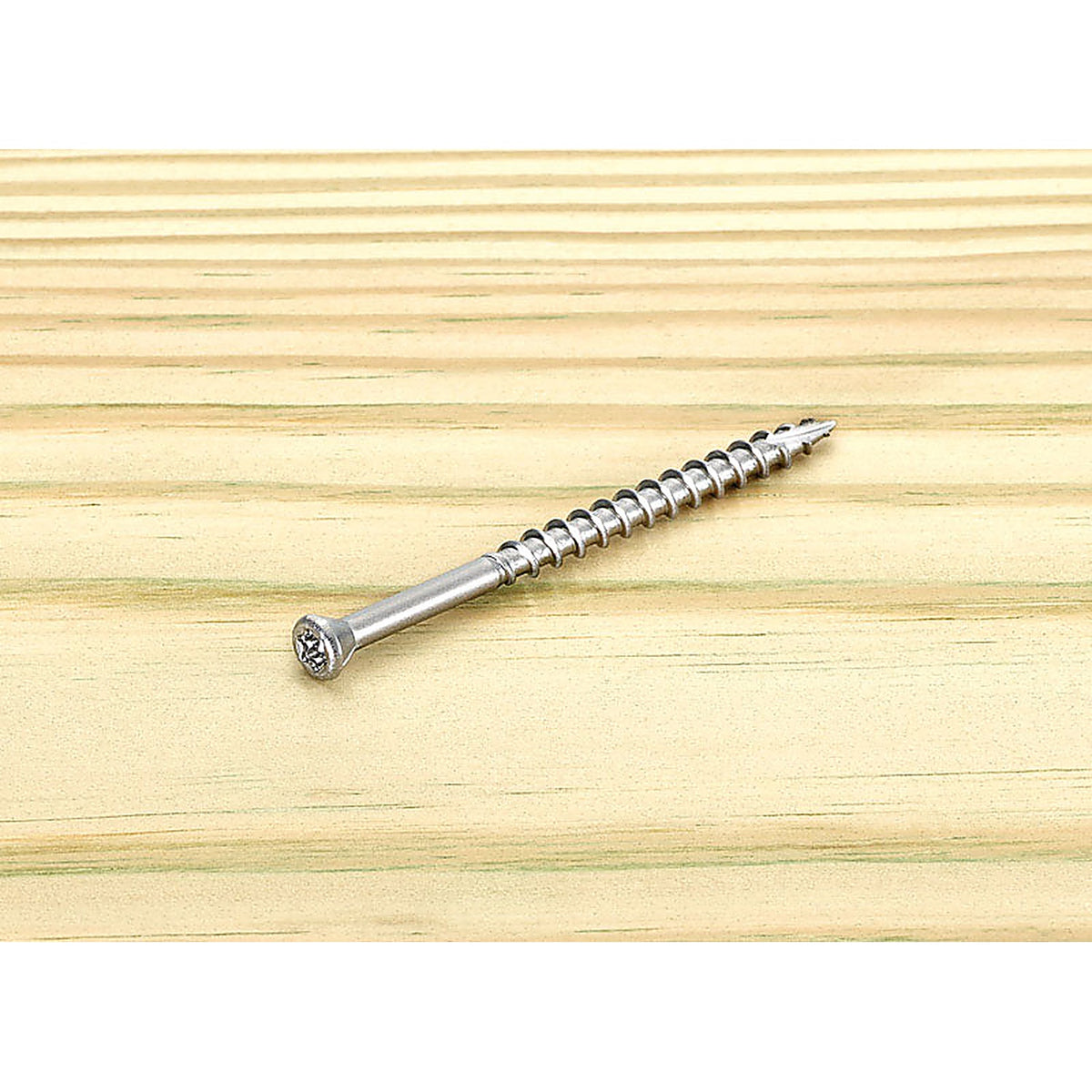 Starborn - STXV07225 - Deckfast No. 7 X 2-1/4 In. L Silver Star Trim Head Deck Screws 3000 Pack