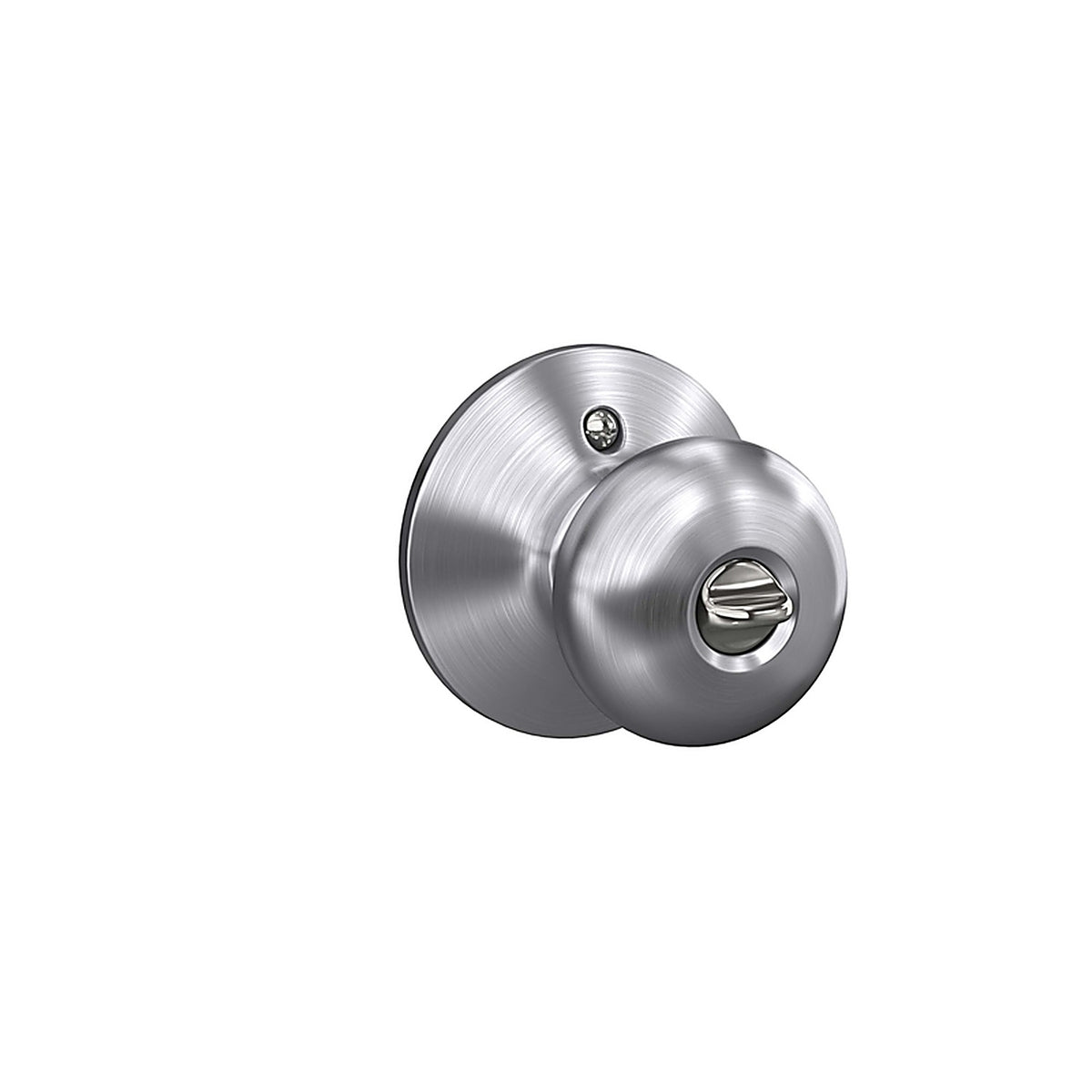 Schlage - F51NPLY626K4 - Plymouth Satin Chrome Entry Knobs Key: K4 1-3/4 In.