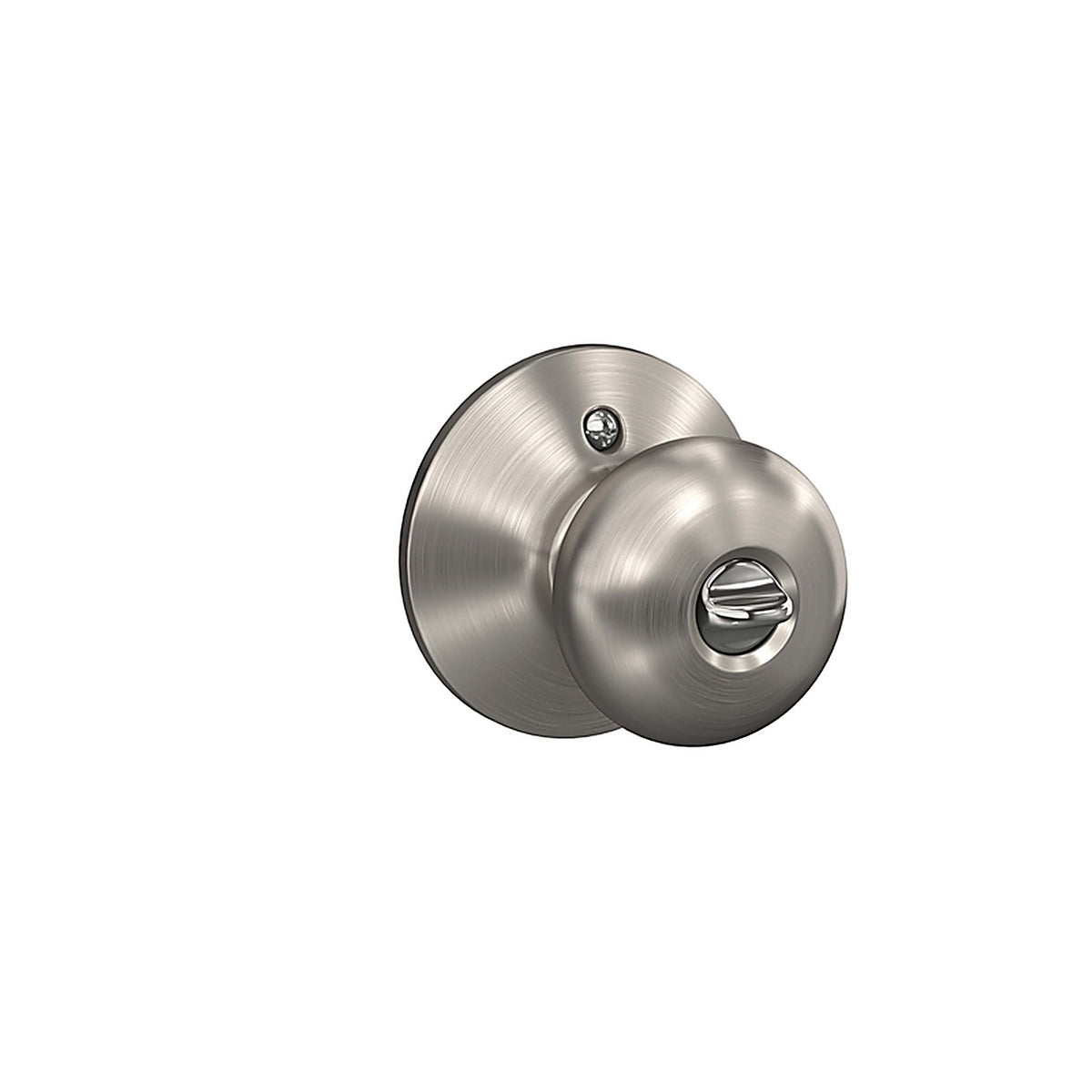 Schlage - F51PLY619K4 - Plymouth Satin Nickel Entry Knobs Key: K4 1-3/4 In.