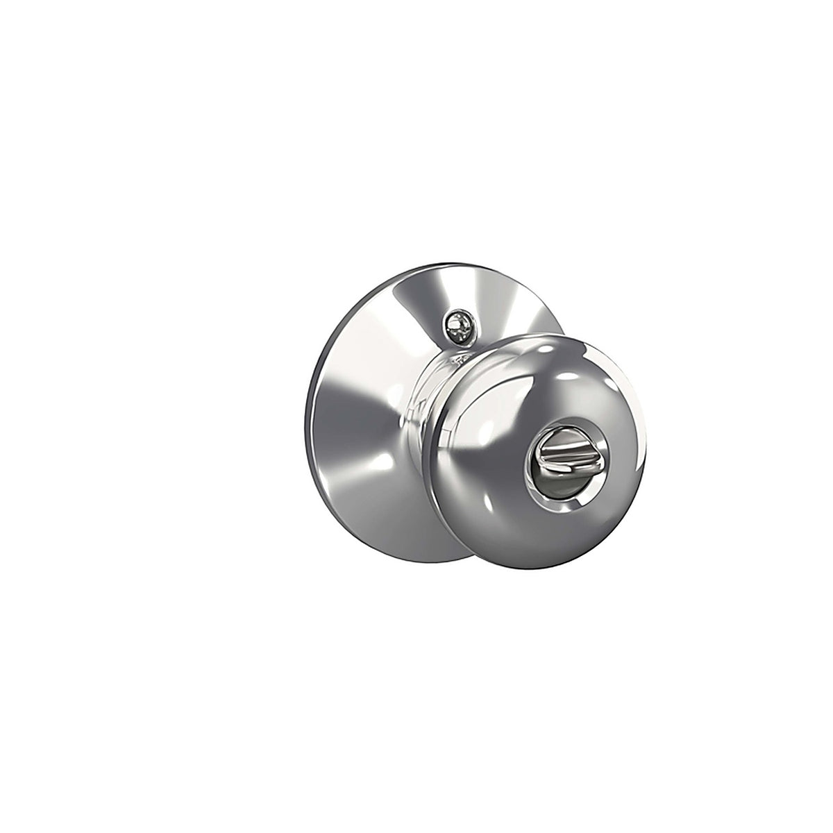 Schlage - F51APLY625 - Plymouth Polished Chrome Entry Knobs 1-3/4 In.