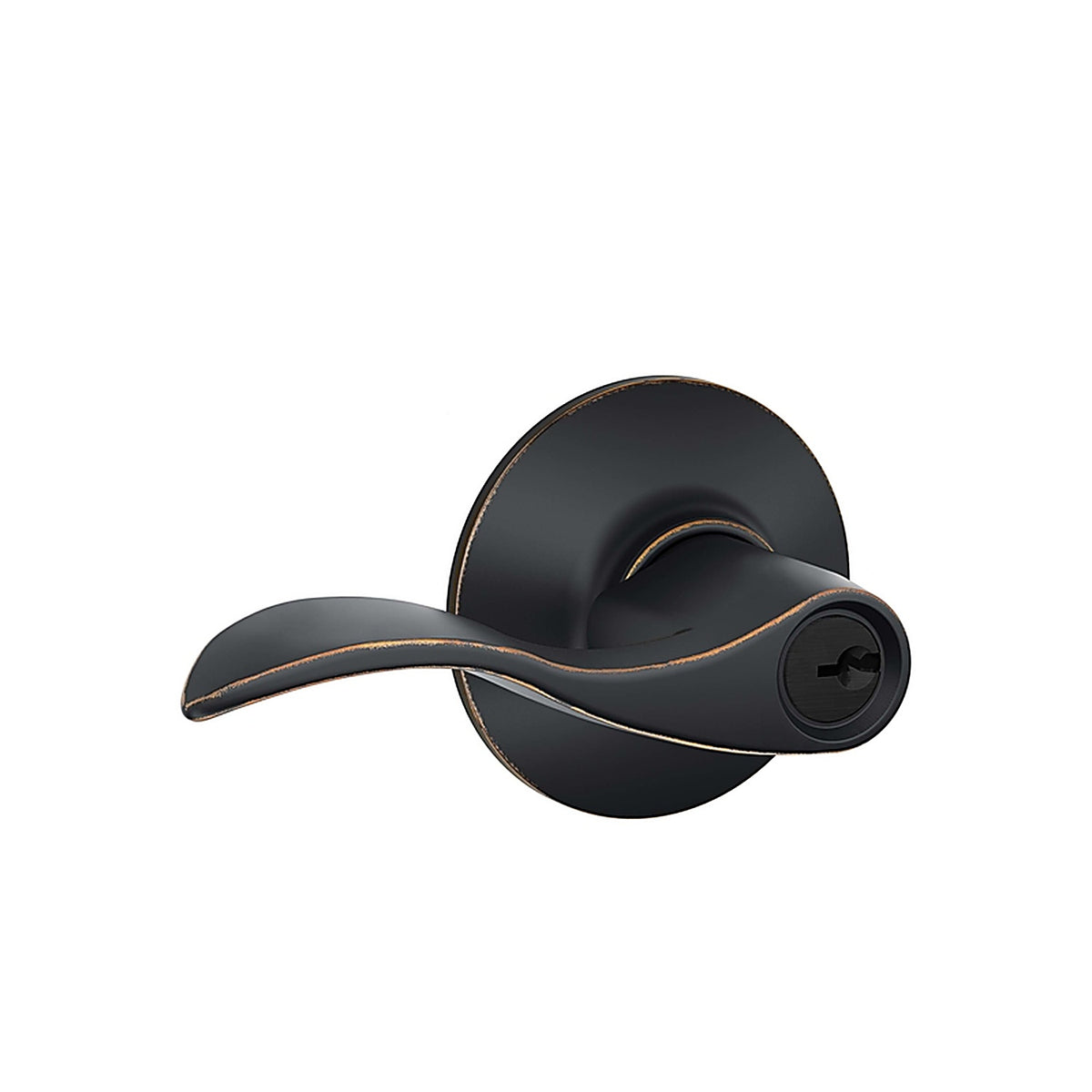 Schlage - F51ACC716K4 - Accent Aged Bronze Entry Lever Key: K4 1-3/4 In.