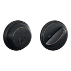 Schlage - B60N716K4 - B-Series Aged Bronze Brass Single Cylinder Deadbolt