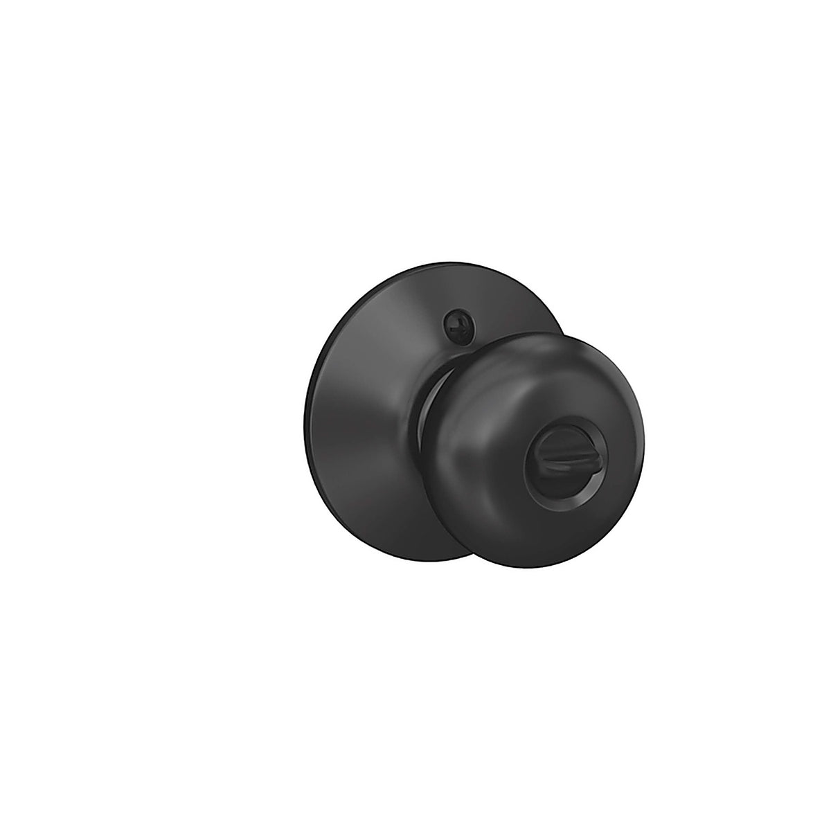 Schlage - F51PLY622K4 - Plymouth Matte Black Entry Door Knob Key: K4 1-3/4 In.