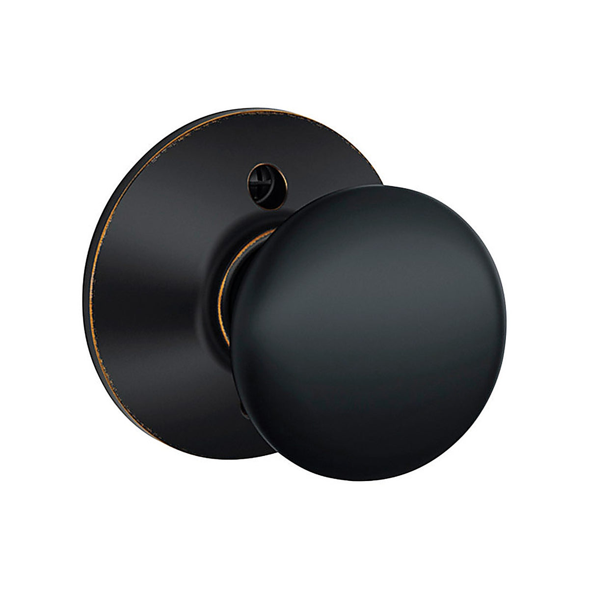 Schlage - F170PLY716 - Plymouth Aged Bronze Dummy Knob Right or Left Handed