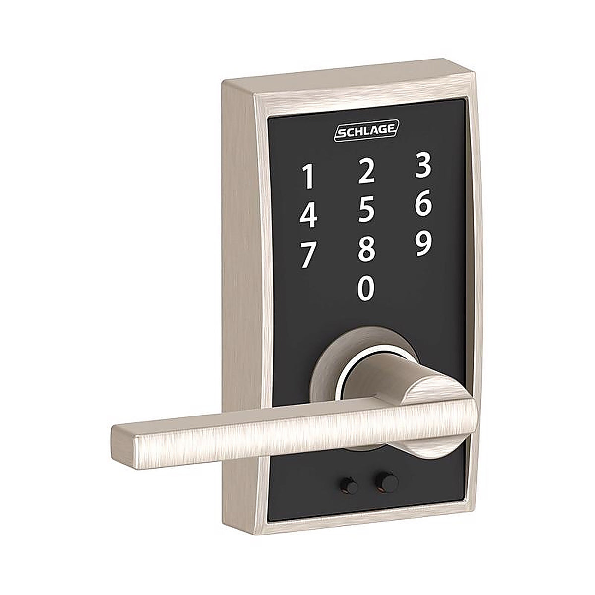 Schlage - FE695VCEN619LAT - Satin Nickel Steel Touchscreen Lever