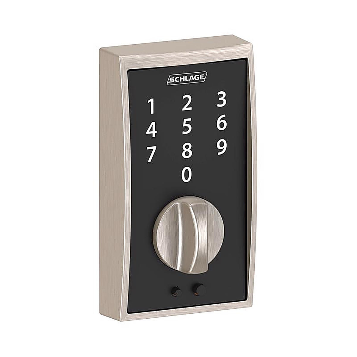 Schlage - BE375VCEN619 - Satin Nickel Steel Touch Deadbolt