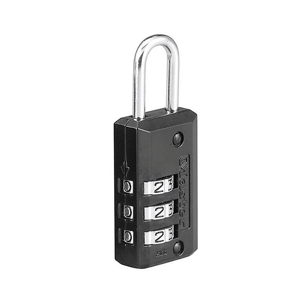 Master Lock - 646D - 2.18 In. H X 13/16 In. W Steel 3-Dial Combination Luggage Lock
