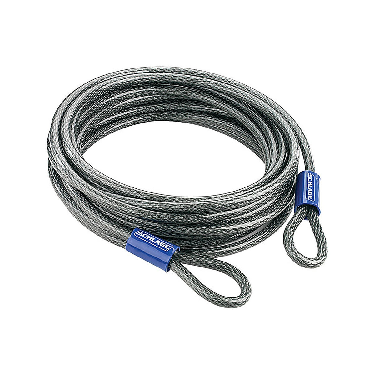 Schlage - 999270 - 360 In. H X 3/8 In. W X 30 Ft. L Steel Double Locking Double Loop Cable