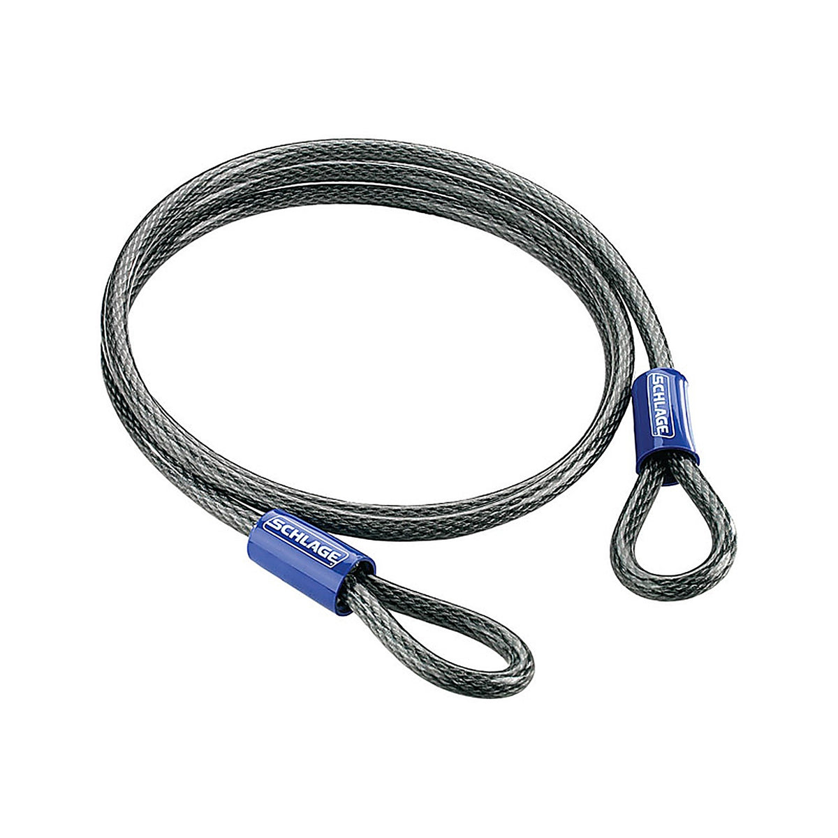 Schlage - 999256 - 84 In. H X 3/8 In. W X 7 Ft. L Steel Double Locking Double Loop Cable