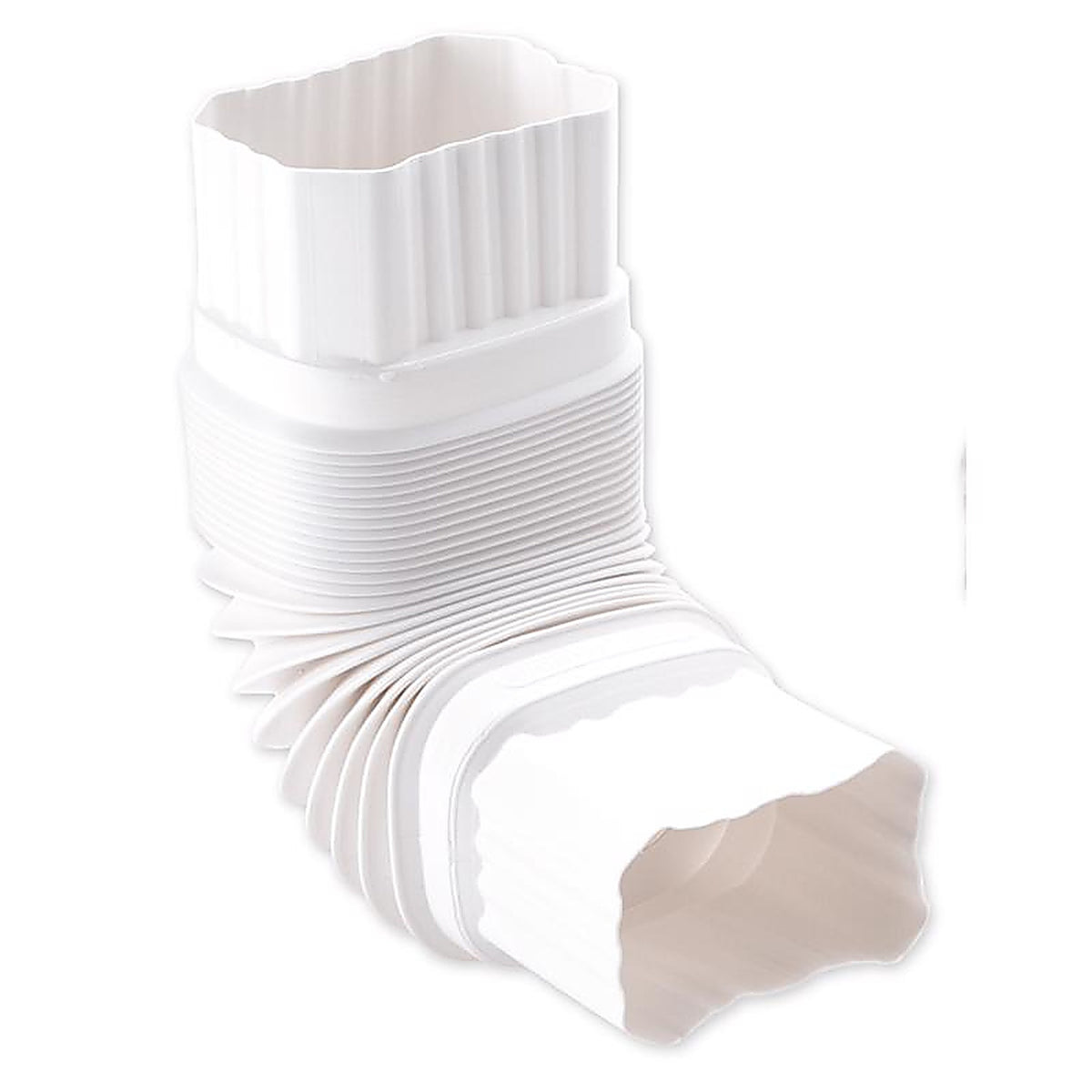 Amerimax 37084 2 in. H x 3 in. W x 7.5 in. L White Plastic Gutter Elbow