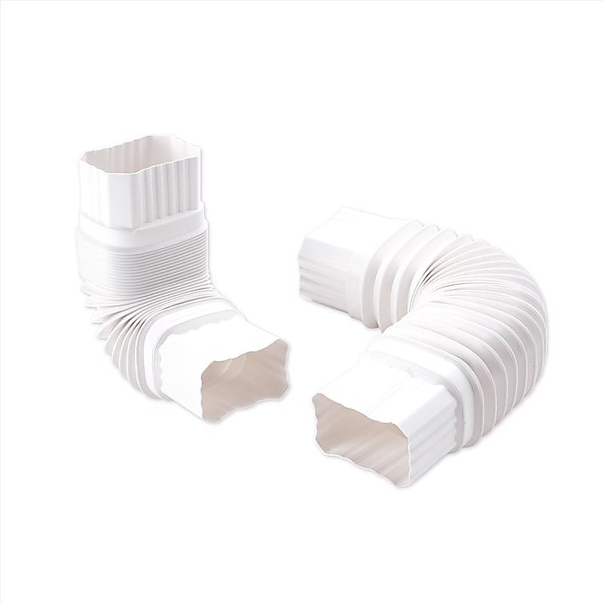 Amerimax 37084 2 in. H x 3 in. W x 7.5 in. L White Plastic Gutter Elbow
