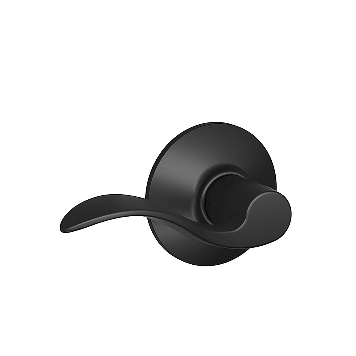 Schlage - F10ACC622 - Accent Classic Matte Black Passage Lever Right or Left Handed