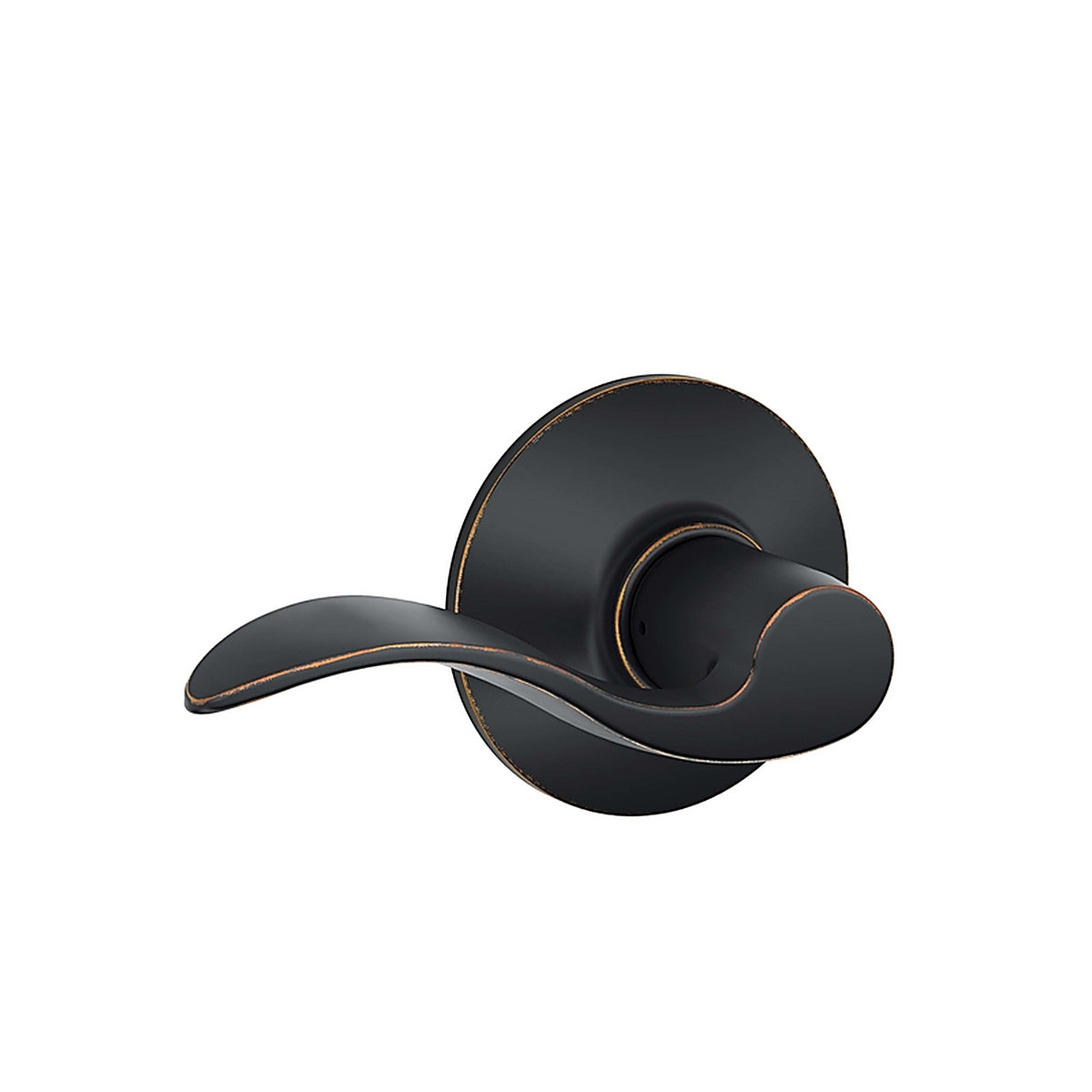 Schlage - F10ACC716 - Accent Aged Bronze Passage Lever Right or Left Handed